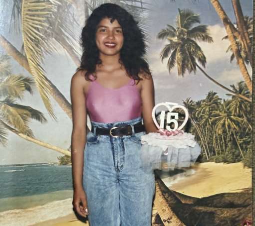 Helena Maria aos 15 anos de idade